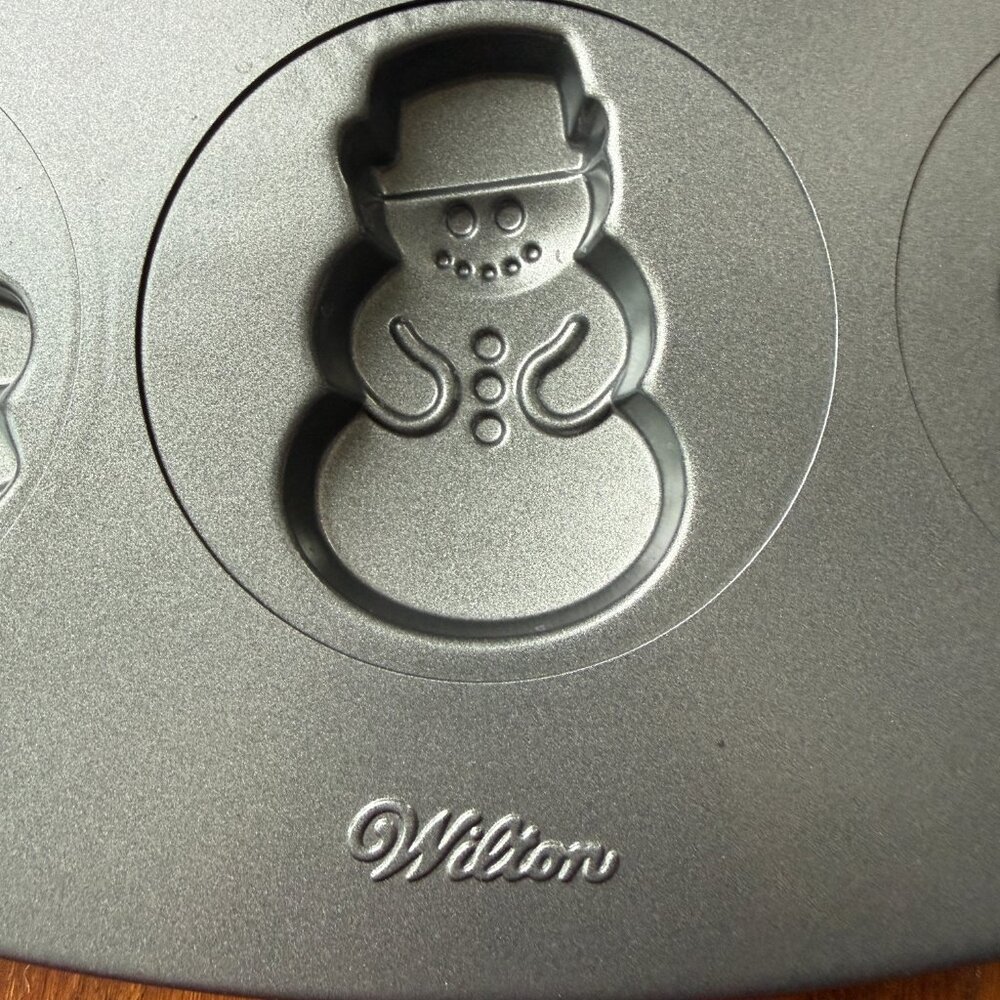 Wilton Christmas Winter Holiday Shapes Non-Stick Cookie Pan - Picture 3 of 3